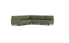 Load image into Gallery viewer, Luna - Sectional - Moss Green - Low Arms - Low Legs