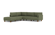 Load image into Gallery viewer, Luna - Sectional - Moss Green - Low Arms - Low Legs