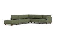Load image into Gallery viewer, Luna - Sectional - Moss Green - Low Arms - Low Legs