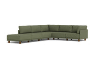 Load image into Gallery viewer, Luna - Sectional - Moss Green - High Arms - Low Legs