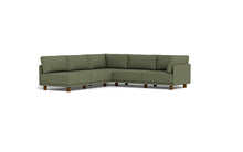 Load image into Gallery viewer, Luna - Sectional - Moss Green - High Arms - Low Legs