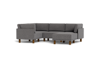 Load image into Gallery viewer, Luna - Sectional - Storm Grey - High Arms - Tall Legs