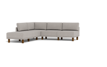 Load image into Gallery viewer, Luna - Sectional - Dream Grey - High Arms - Tall Legs