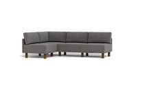 Load image into Gallery viewer, Luna - Sectional - Storm Grey - High Arms - Tall Legs