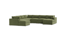 Load image into Gallery viewer, Ciello XL - Sectional - Cypress Green - Regular Arms