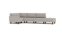Load image into Gallery viewer, Luna - Sectional - Dream Grey - High Arms - Tall Legs