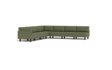 Load image into Gallery viewer, Luna - Sectional - Moss Green - High Arms - Tall Legs