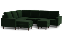 Load image into Gallery viewer, Altus - Sectional - Emerald - Square Arms