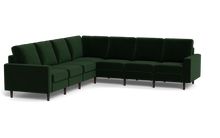 Load image into Gallery viewer, Altus - Sectional - Emerald - Square Arms