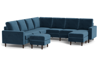 Load image into Gallery viewer, Altus - Sectional - Sapphire - Square Arms