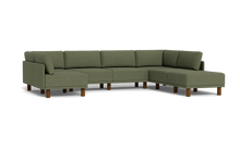 Load image into Gallery viewer, Luna - Sectional - Moss Green - High Arms - Tall Legs