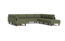 Load image into Gallery viewer, Luna - Sectional - Moss Green - High Arms - Tall Legs