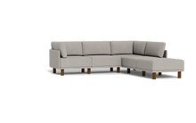 Load image into Gallery viewer, Luna - Sectional - Dream Grey - High Arms - Tall Legs