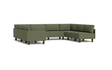Load image into Gallery viewer, Luna - Sectional - Moss Green - High Arms - Tall Legs