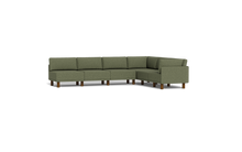 Load image into Gallery viewer, Luna - Sectional - Moss Green - High Arms - Tall Legs