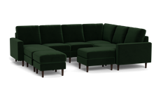 Load image into Gallery viewer, Altus - Sectional - Emerald - Square Arms
