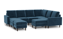 Load image into Gallery viewer, Altus - Sectional - Sapphire - Square Arms