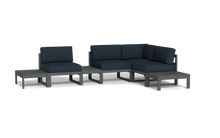 Load image into Gallery viewer, Mistral - Sectional - Pebble - Block - Cool Water