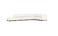 Load image into Gallery viewer, Luna - Sectional - Snowdrift - High Arms - Low Legs