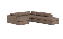 Load image into Gallery viewer, Ciello XL - Sectional - Mocha - Regular Arms