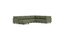 Load image into Gallery viewer, Luna - Sectional - Moss Green - High Arms - Low Legs