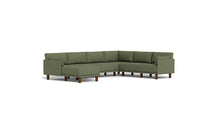 Load image into Gallery viewer, Luna - Sectional - Moss Green - Low Arms - Tall Legs
