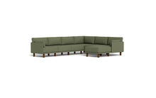 Load image into Gallery viewer, Luna - Sectional - Moss Green - Low Arms - Tall Legs