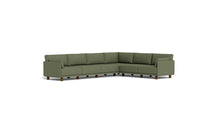 Load image into Gallery viewer, Luna - Sectional - Moss Green - Low Arms - Low Legs