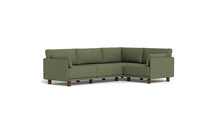 Load image into Gallery viewer, Luna - Sectional - Moss Green - Low Arms - Tall Legs