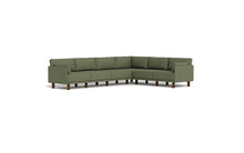 Load image into Gallery viewer, Luna - Sectional - Moss Green - Low Arms - Tall Legs