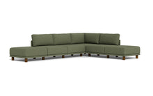 Load image into Gallery viewer, Luna - Sectional - Moss Green - High Arms - Low Legs