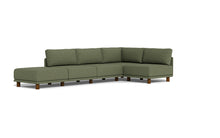 Load image into Gallery viewer, Luna - Sectional - Moss Green - High Arms - Low Legs