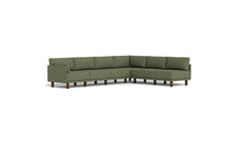 Load image into Gallery viewer, Luna - Sectional - Moss Green - Low Arms - Tall Legs