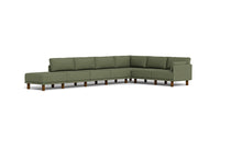 Load image into Gallery viewer, Luna - Sectional - Moss Green - Low Arms - Tall Legs