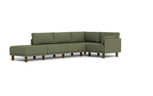 Load image into Gallery viewer, Luna - Sectional - Moss Green - Low Arms - Tall Legs