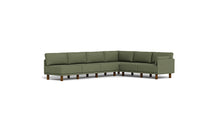 Load image into Gallery viewer, Luna - Sectional - Moss Green - Low Arms - Tall Legs