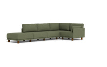 Load image into Gallery viewer, Luna - Sectional - Moss Green - Low Arms - Low Legs