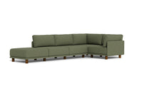 Load image into Gallery viewer, Luna - Sectional - Moss Green - High Arms - Low Legs