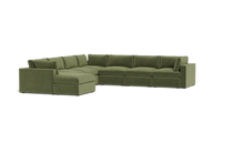 Load image into Gallery viewer, Ciello XL - Sectional - Cypress Green - Regular Arms