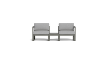 Load image into Gallery viewer, Mistral - Sofa - Graphite - Block - Silver Shade