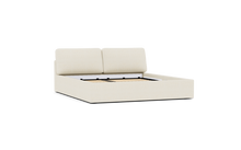 Load image into Gallery viewer, Ara Bed - King - Upholstered - Snowdrift - Storage