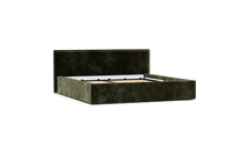 Load image into Gallery viewer, Ara Bed - King - Upholstered - Sage - Storage
