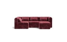 Load image into Gallery viewer, Atmosphere Sleeper Sofa & Sectional - Rounded Backrest - Bordeaux