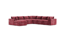 Load image into Gallery viewer, Ciello - Sectional - Bordeaux - Regular Backrest