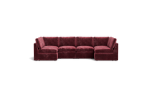 Load image into Gallery viewer, Ciello - Sectional - Bordeaux - High Angled
