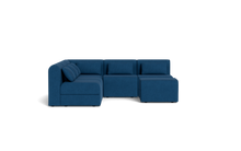 Load image into Gallery viewer, Atmosphere Sleeper Sofa & Sectional - Rounded Backrest - Cerulean