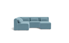 Charger l'image dans la galerie, Atmosphere Sleeper Sofa &amp; Sectional - Rounded Backrest - Aqua
