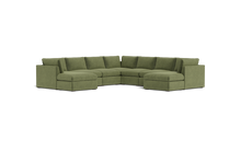 Load image into Gallery viewer, Ciello XL - Sectional - Cypress Green - High Angled
