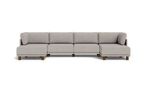 Luna - Sofa - Dream Grey - High Arms - Low Legs