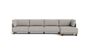 Luna - Sofa - Dream Grey - High Arms - Low Legs